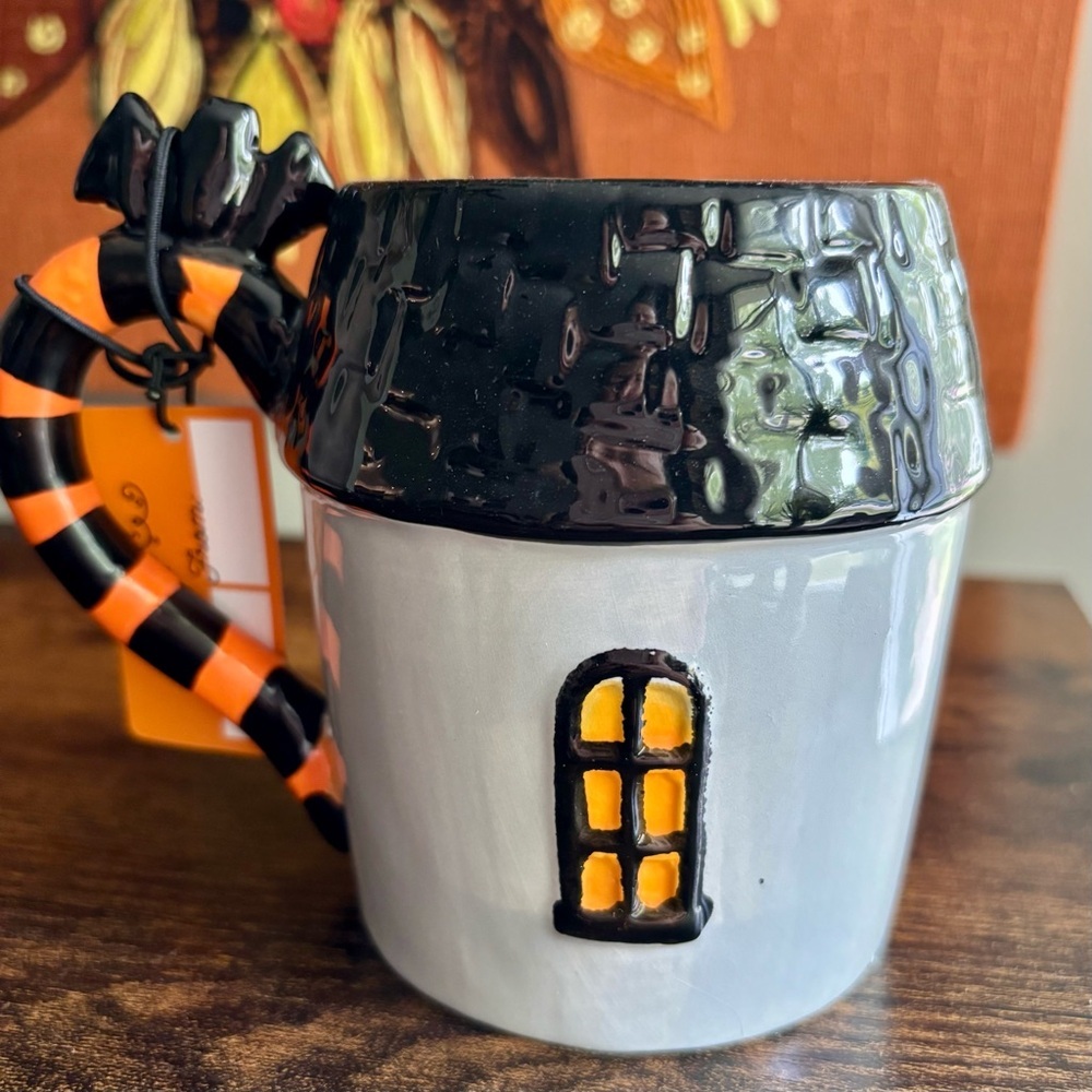 Halloween| Boutique Fall Handmade Ceramic Haunted House Boo! Mug Brand NEW! - Picture 3 of 7